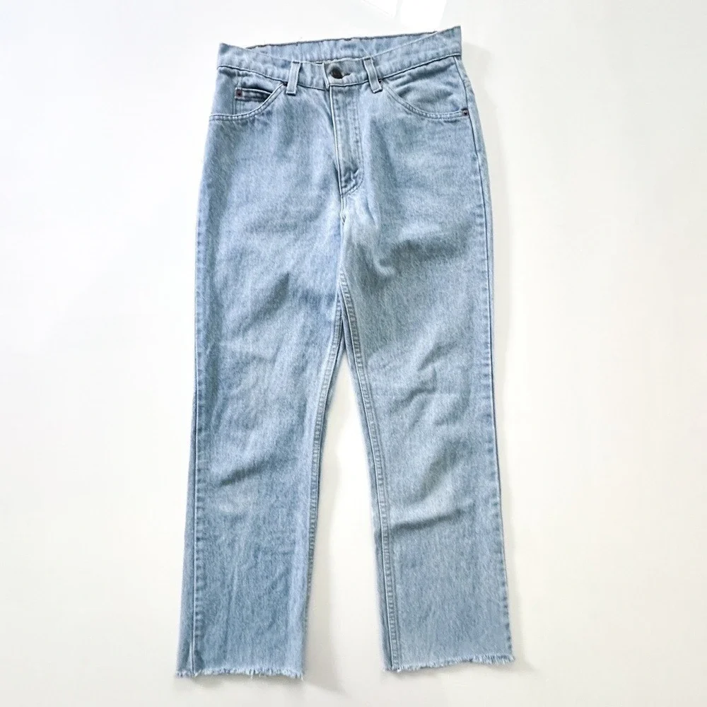 Vintage Levi's Orange Tab High Waisted Light‎ Wash - Waist 28" - Picture 3 of 10